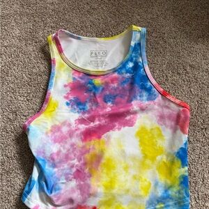 Fleo Multicolor Tie-Dye Crop Top